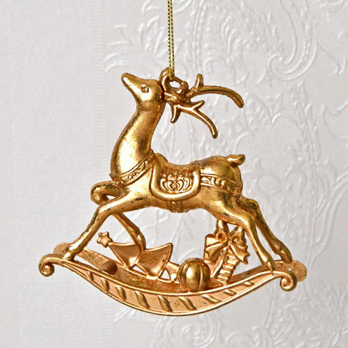 ロッキング ディア オーナメントクリスマス オーナメント メルヘン クリスマスツリー 飾り インテリア ディスプレイ デコレーション クラシカル オシャレ 大人