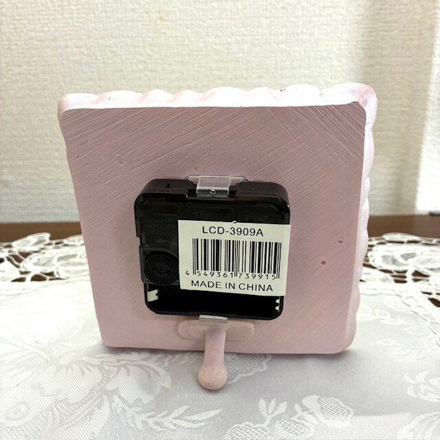 ローズブーケ置時計 ピンク【薔薇雑貨食器 ロー...の紹介画像3
