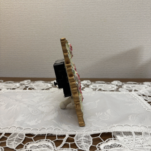 キュートローズ  ミニ置時計【ロココ】【妖精 フェアリー 妖精雑貨 フェアリー雑貨】【天使 エンジェル 天使雑貨 エンジェル雑貨】【薔薇 ばら バラ】 [2]