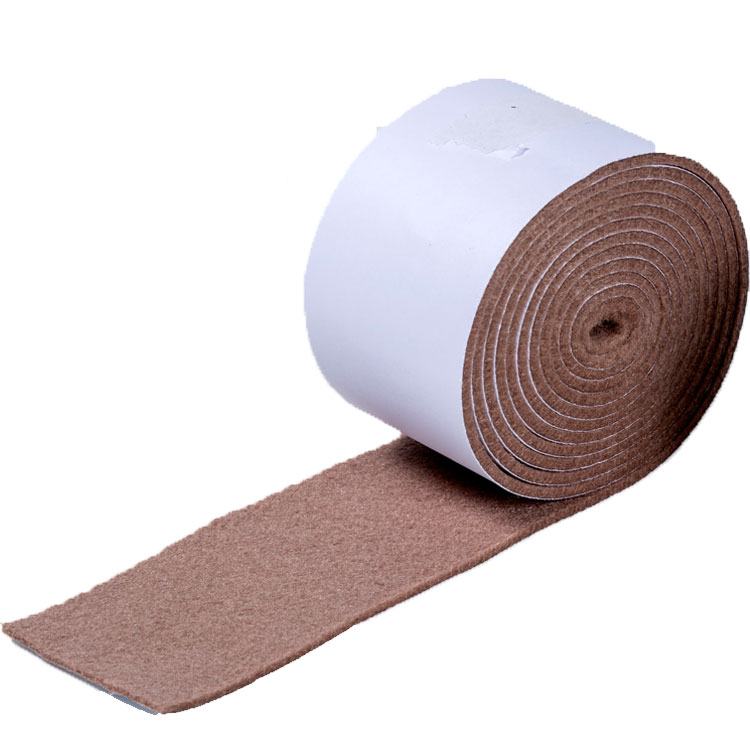 インテリアフェルト ソフトタイプロール巻 幅50mm×2mロール 厚み2mm フリーサイズ シールタイプ フローリング キズ防止 騒音防止 防音 アクリル100...