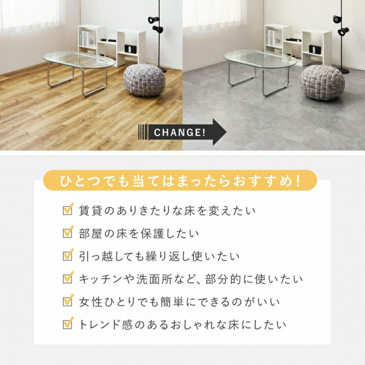 【楽天スーパーSALE 期間限定！特別クーポン配布中！】54枚入り 貼ってはがせる 超薄型フロアタイル 幅30cm 奥行き60cm 軽量 床保護シート カットOK キッチン 台所 洗面所 吸着シート 接着剤不要 キッチンマット リフォーム アレンジ 模様替え DIY 大理石調 3