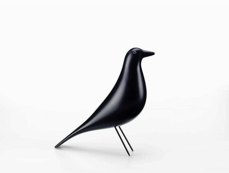 【正規品】vitra ヴィトラ Eames House Bird イームズハウスバード black ブラック Charles&Ray Eames チャールズ＆レイ イームズ W8.5×D27.8×H27.6cm ウッド スチール オブジェ 215 031 00