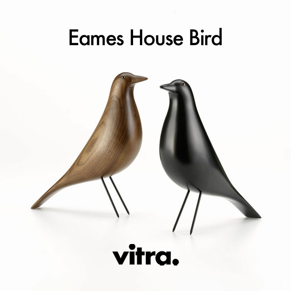 【正規品】Vitra ヴィトラ Eames House Bird イームズハウスバード black ブラック Charles Ray Eames チャールズ＆レイ イームズ W8.5×D27.8×H27.6cm ウッド スチール オブジェ 215 031 00