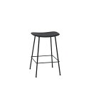 FIBER COUNTER STOOL TUBE BASE SH:65CM Black/Black ファイバーカウンタースツール チューブベース SH:65CM ブラック/ブラック 23530 W45cm D44cm H66cm SH65cm 北欧家具 スカンジナビアデザイン 58903