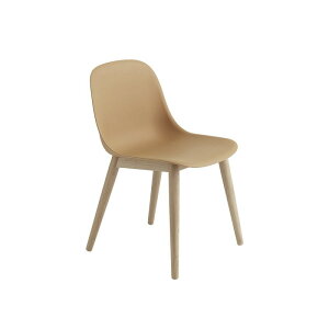 muuto ムート FIBER SIDE CHAIR WOOD BASE ファイバーサイドチェア ウッドベース Ochre/Oak オークル/オーク Iskos Berlin イスコス ベルリン 北欧家具 ダイニングチェア