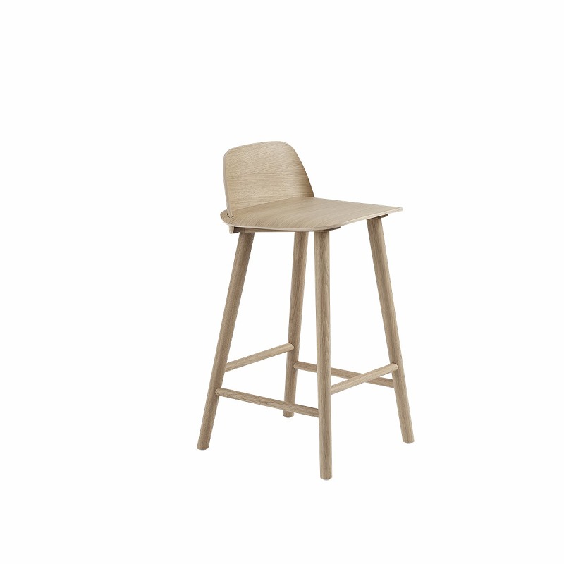 NERD COUNTER STOOL SH:65CM Oak ナードカウンタースツール SH:65CM オーク W40cm D42cm H79cm SH65cm 北欧家具 スカンジナビアデザイン 32031