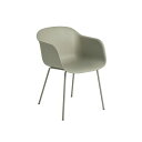 muuto ムート FIBER ARM CHAIR TUBE BASE ファイバーアームチェア チューブベース Dusty Green/Dusty Green ダスティグリーン/ダスティグリーン Iskos Berlin イスコス ベルリン 北欧家具 ダイニングチェア 58970