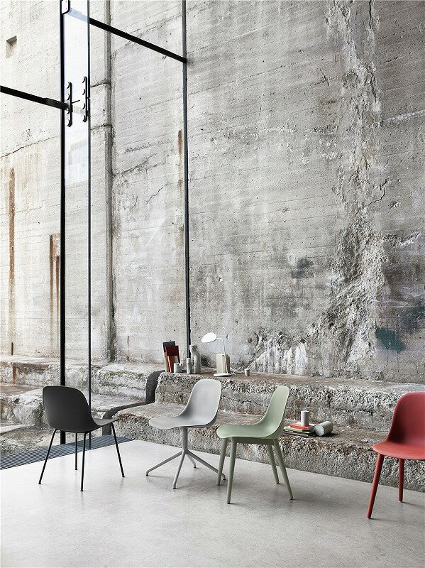 muuto ムート FIBER SIDE CHAIR WOOD BASE ファイバーサイドチェア ウッドベース Dusty Green/Dusty Green ダスティグリーン/ダスティグリーン Iskos Berlin イスコス ベルリン 北欧家具 ダイニングチェア 58954 [3]