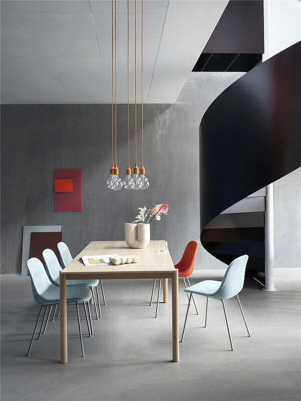 muuto ムート FIBER SIDE CHAIR TUBE BASE ファイバーサイドチェア チューブベース Ochre/Black オークル/ブラック Iskos Berlin イスコス ベルリン 北欧家具 ダイニングチェア 58935