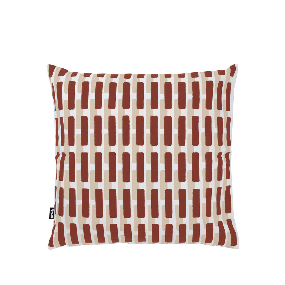 【正規品】Artek アルテック Siena シエナ クッション カバーのみ ブリックレッド×サンド シャドー 40×40cm Alver Aalto アルヴァ アアルト 北欧雑貨 フィンランド キャンバスコットン【代引き不可】