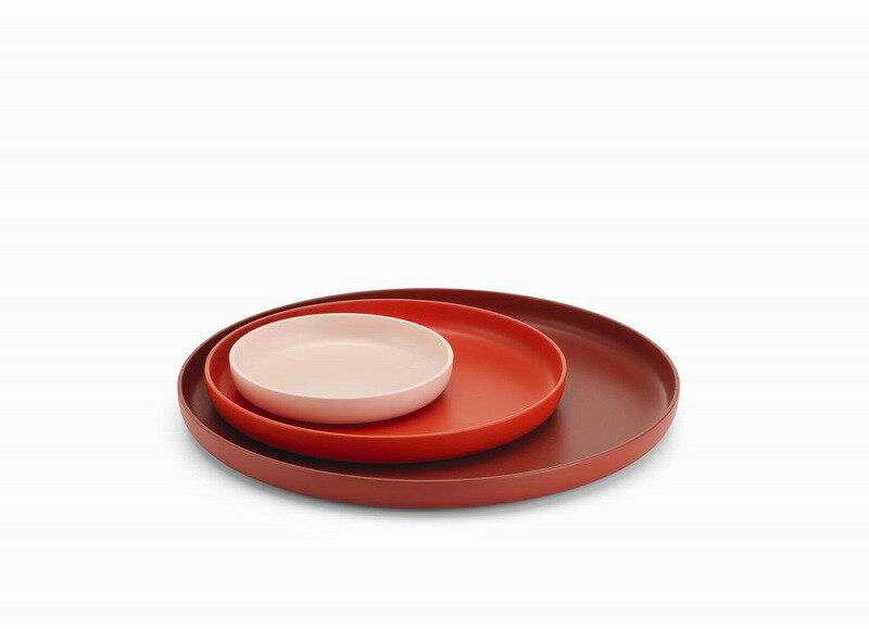 【正規品】 Vitra ヴィトラ Trays トレー 1セット3個入り Jasper Morrison ジャスパー モリソン SΦ18cm MΦ29cm LΦ40cm H3cm ABSプラスチックテクスチャー加工