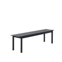 LINEAR STEEL BENCH 170CM Black-170cm jAX`[x` 170cm ubN W170cm D39cm SD34cm H45.5cm kƋ XJWirAfUC 31042