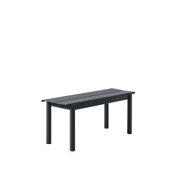 LINEAR STEEL BENCH 110CM Black-110cm リニアスチールベンチ 110cm ブラック W110cm D39cm SD34cm H45.5cm 北欧家具 スカンジナビアデザイン 31038