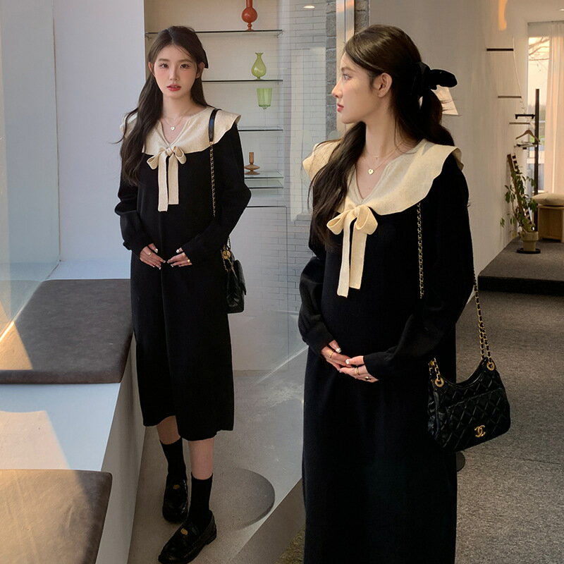 ★新作 送料無料　マタニティ　秋ドレス　ワンピース　2024新ドレスセット　女性ファッション、ファッション、高級感　秋スカート