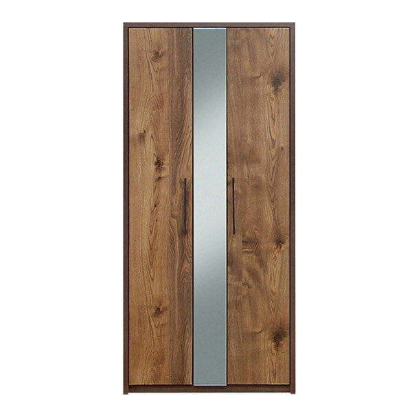 【送料無料】ワードローブ 80幅 幅80cm 開き戸 クローゼット 完成品 ロッカー タンス 収納力 服吊り 家具 大川家具 日本製 ミラー 洋服ダンス MDF...