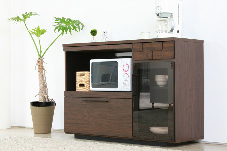 [送料無料] キッチンカウンター 幅120cm 大型レンジ対応 キッチンカウンター インダストリアル おしゃれ レンジ台 完成品 作業台 完成品 カウンター 収納 一人暮らし 120 国産 日本製