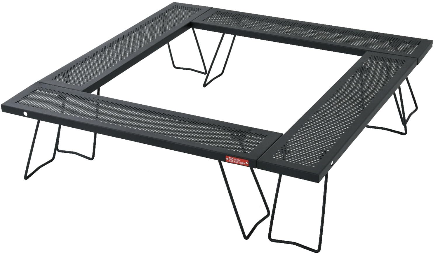 テントファクトリー( ry) アウトドア テーブル スチールワークスフリー4セット