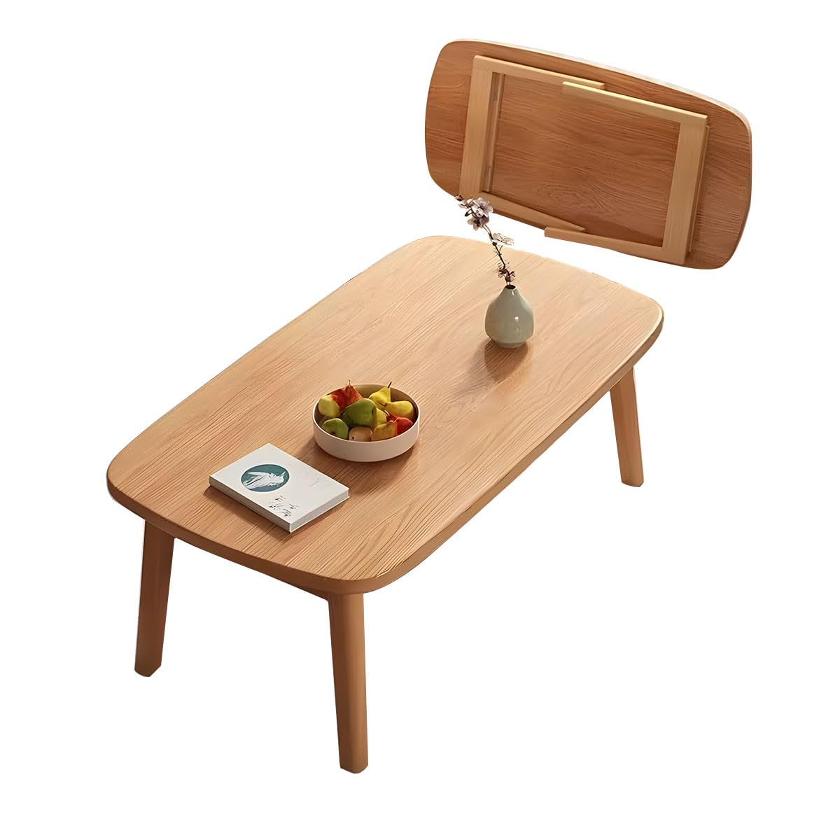【商品仕様】商品サイズ:幅80×奥行50×高さ45cm（※商品サイズは測定の違いなどで若干の誤差が生じる場合があります、あらかじめご了承ください)　重量:8.5kg　静止耐荷重:40kg【ナチュラルな雰囲気】柔らかな肌触りと自然の風合いが特徴の天然木素材を使用したローテーブルです。シンプルなデザインなので木目の美しさが際立ち、ナチュラルな色合は和室にも洋室にも馴染みます。どんなお部屋にもマッチするのでコーディネートに迷うことなく、いろいろなインテリアを楽しめます。【折りたたみが可能】折りたたみ式のテーブルなので、使わないときは折りたたんでソファーの下や、家具との隙間にサッと片づける事ができます。空間を効率的に使いたい方、来客時だけ使用したい方や、お部屋を広く使いたい方におすすめです。【幅広い用途・様々なシーンで活躍】幅80×奥行50×高さ45cm丁度いいサイズで、アフタヌーンティーを飲んだり、勉強したり、仕事したりするなどの様々なシーンに活躍できます。リビングだけでなく、寝室にもパソコンや雑志、スマホなどの小物を置きやすいです。【使い勝手が良い】高さ45cmと一般的なテーブルよりも低めに作られていて、床に座ってもソファと合わせても使いやすいのが特徴です。 ひろびろ余裕の脚高設計。天板・脚ともに面取りをしたので、小さなお子さんがいる家庭でも使いやすいセンターテーブルです。【商品仕様】商品サイズ:幅80×奥行50×高さ45cm（※商品サイズは測定の違いなどで若干の誤差が生じる場合があります、あらかじめご了承ください)　重量:8.5kg　静止耐荷重:40kg 【ナチュラルな雰囲気】柔らかな肌触りと自然の風合いが特徴の天然木素材を使用したローテーブルです。シンプルなデザインなので木目の美しさが際立ち、ナチュラルな色合は和室にも洋室にも馴染みます。どんなお部屋にもマッチするのでコーディネートに迷うことなく、いろいろなインテリアを楽しめます。 【折りたたみが可能】折りたたみ式のテーブルなので、使わないときは折りたたんでソファーの下や、家具との隙間にサッと片づける事ができます。空間を効率的に使いたい方、来客時だけ使用したい方や、お部屋を広く使いたい方におすすめです。 【幅広い用途・様々なシーンで活躍】幅80×奥行50×高さ45cm丁度いいサイズで、アフタヌーンティーを飲んだり、勉強したり、仕事したりするなどの様々なシーンに活躍できます。リビングだけでなく、寝室にもパソコンや雑志、スマホなどの小物を置きやすいです。 【使い勝手が良い】高さ45cmと一般的なテーブルよりも低めに作られていて、床に座ってもソファと合わせても使いやすいのが特徴です。 ひろびろ余裕の脚高設計。天板・脚ともに面取りをしたので、小さなお子さんがいる家庭でも使いやすいセンターテーブルです。商品情報 詳細情報 梱包サイズ &lrm;87.5 x 54.5 x 13 cm 色 &lrm;ナチュラル サイズ &lrm;幅80センチ 梱包重量 &lrm;8.74 キログラム 電池使用 &lrm;いいえ