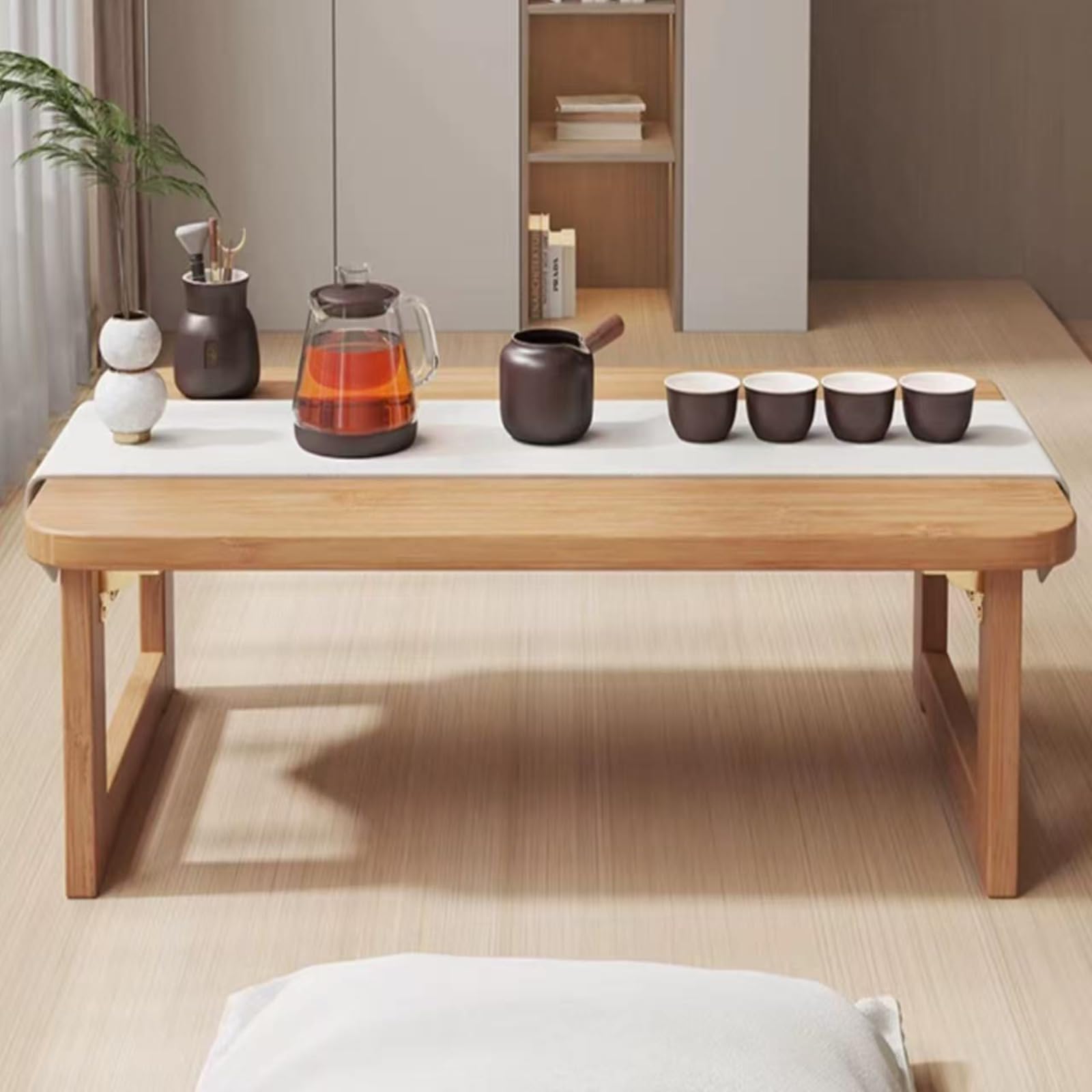 ローテーブル センターテーブル 完成品 丸みのあるデザイン 折りたたみローテーブル 収納便利 センター..