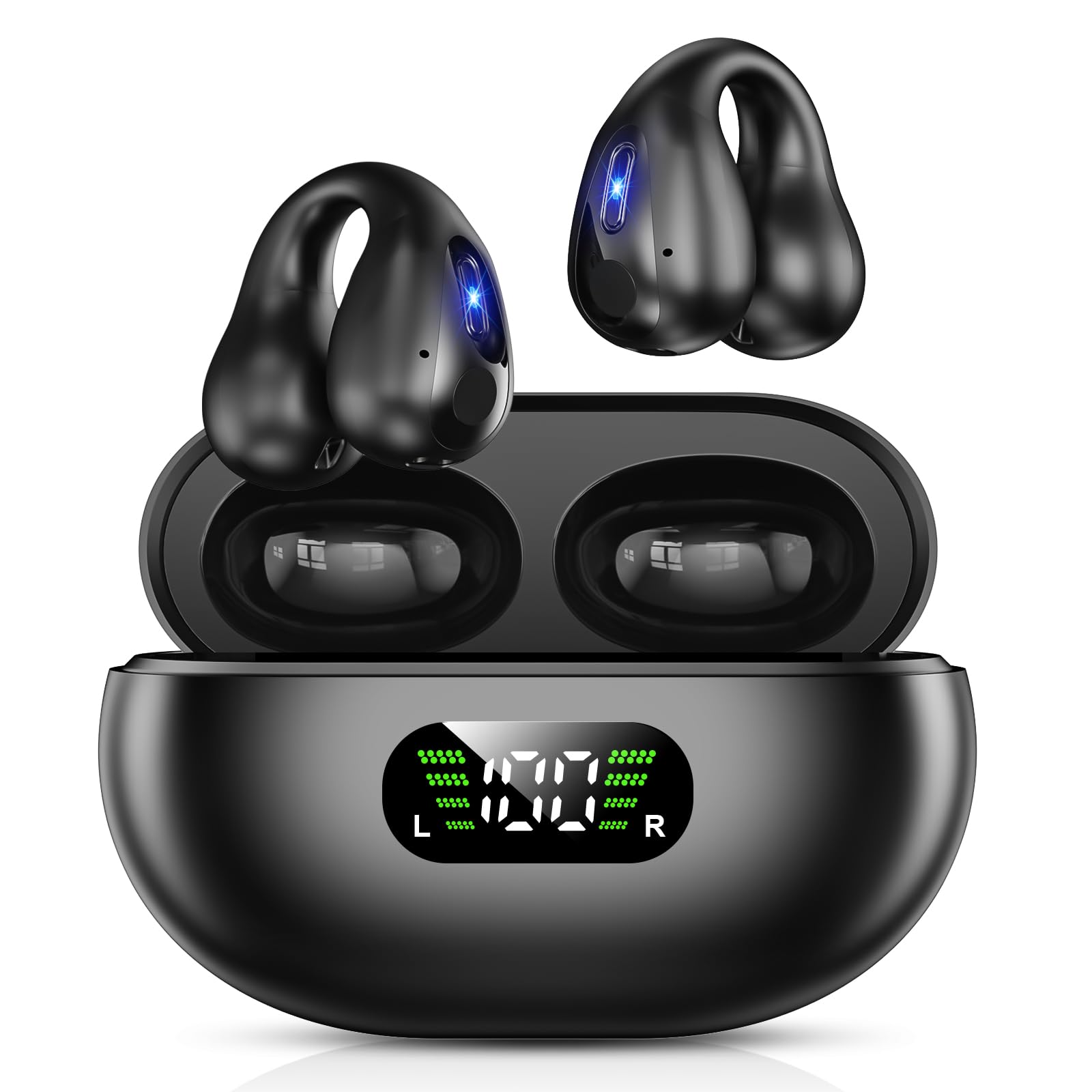 イヤホン bluetooth「2024音質強化?イヤーカフ型の魅力」ワイヤレスイヤホン オープンイヤー イヤホン イヤーカフ イヤホン 耳を塞がな