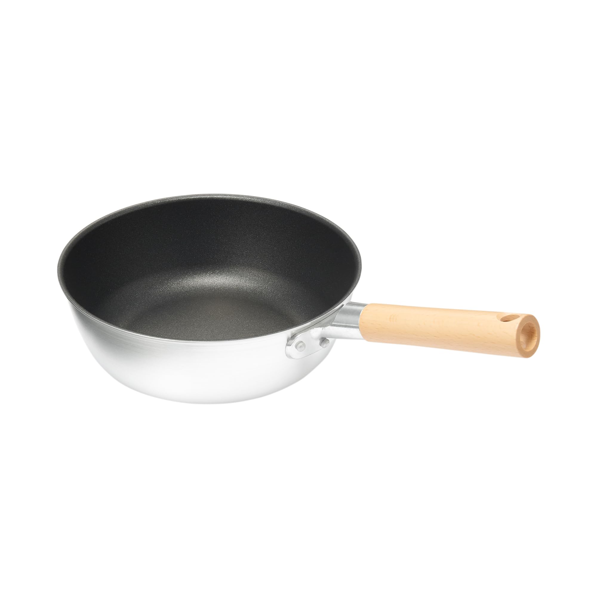 Woks - 鍋としても使えるこびりつきにくいフライパン 直径24cm 深型 ガス火専用