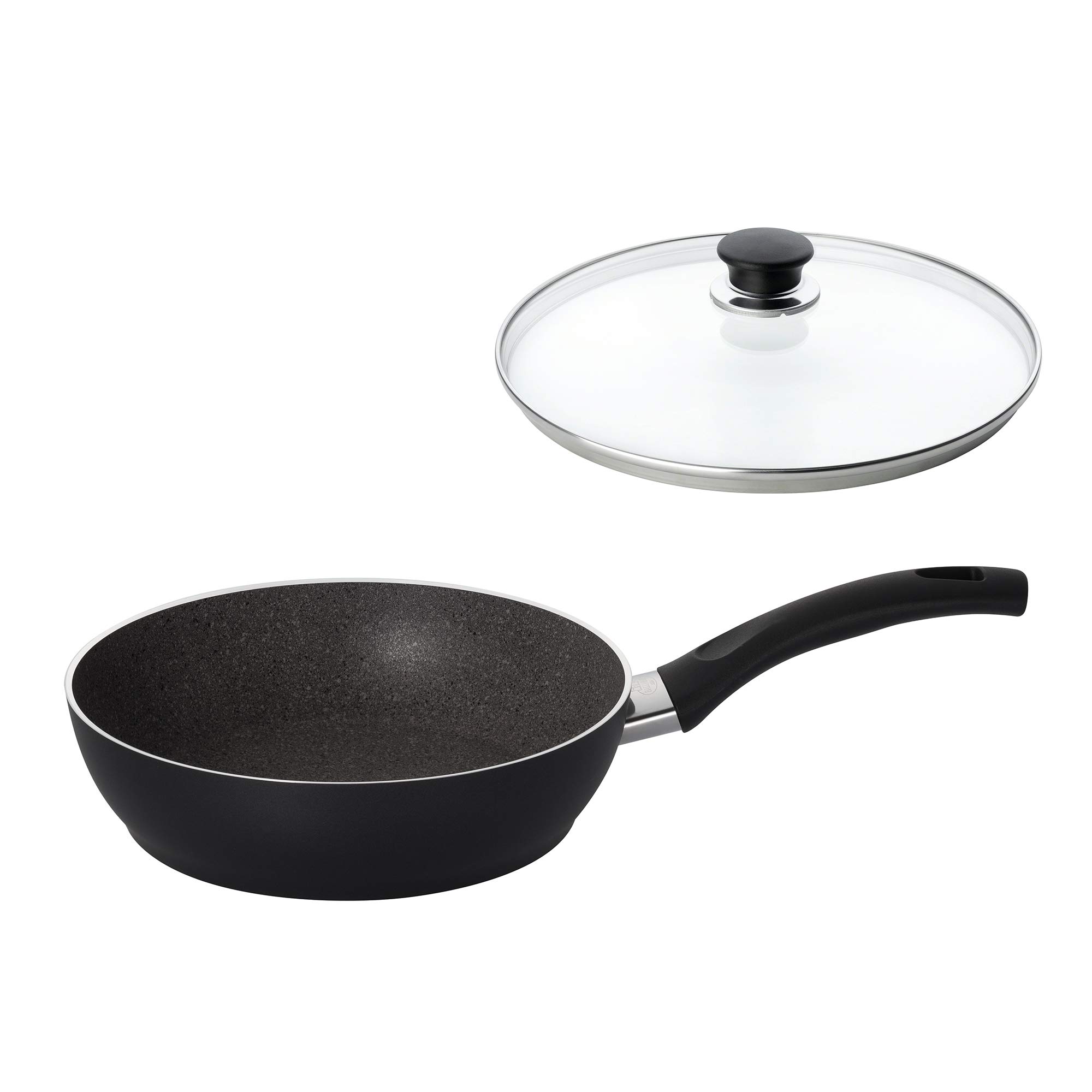 「パヴィア 深型フライパン 24cm」 ガス火 専用 グラニチウム 5層コーティング 炒め鍋 75001-772 ガラ..