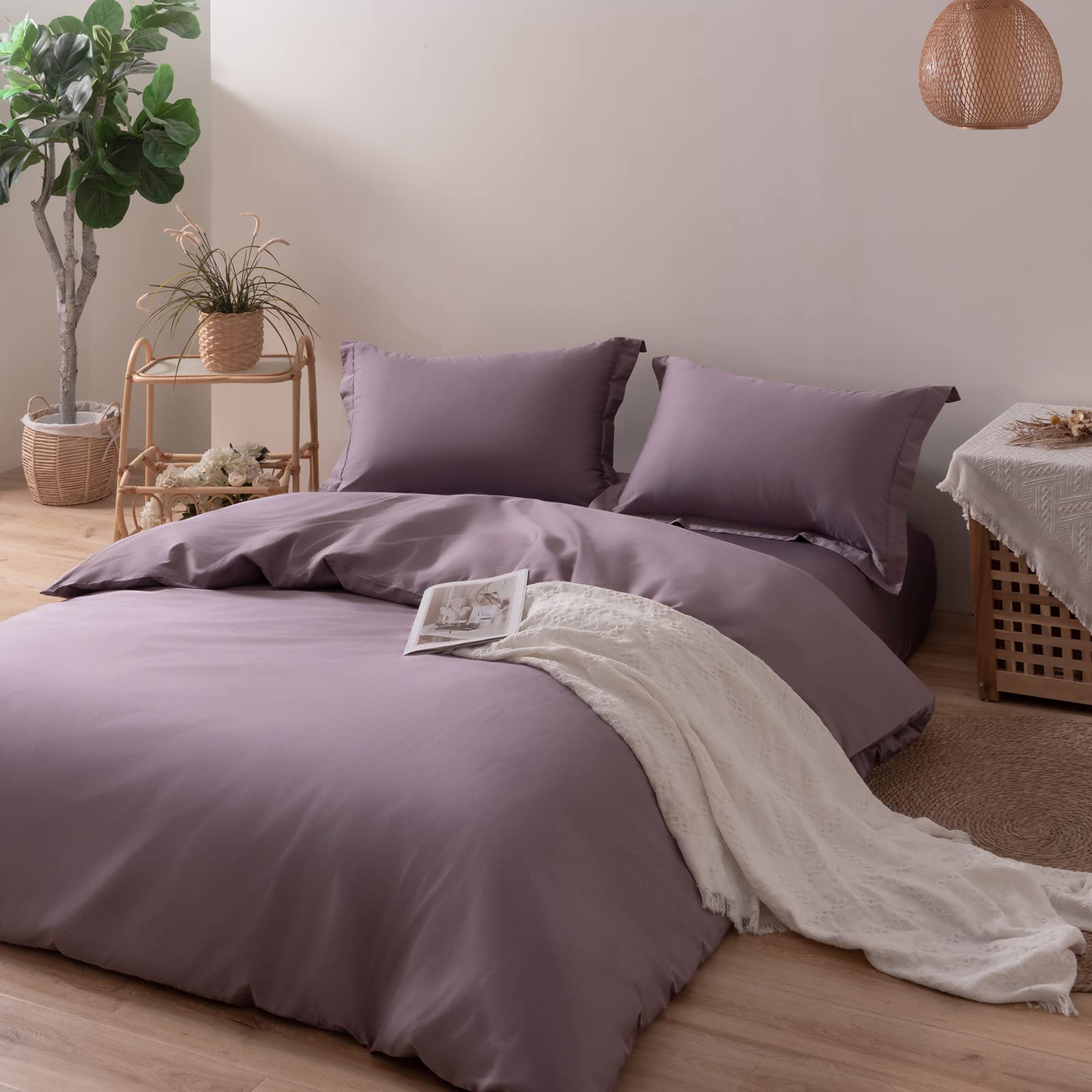 Rakuten - MILDLY 掛け布団カバー シングル 150x210cm 単品 オーストラリア綿100% ホテル仕様 サテン調 おしゃれ 掛ふとんカバー 150 210 ヒモ8枚