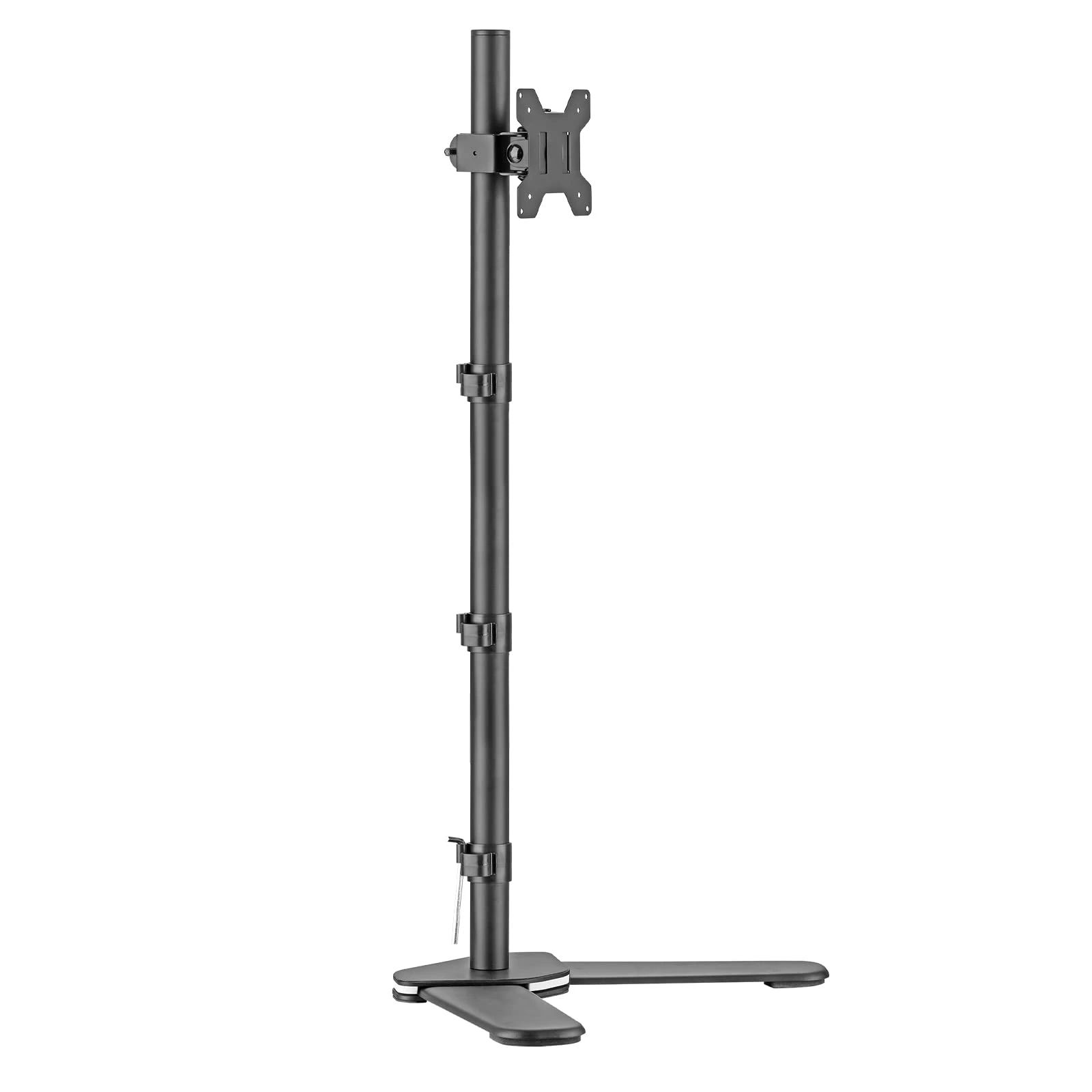 ・【対応モニター】液晶モニターを1画面設置できるディスプレイアームです。耐荷重は10KGで、VESA規格は75×75mm/100×100mmで、13~32インチPCモニターに対応します。・【ディスプレイ角度を自由に変えれる】(1)アーム：ポールの接続部分移動で高さ調節（1200mm） (2)VESAプレート部：上向き10°、下向き10°、回転360°、左右各45°。角度や距離などが自分に合って、前後左右に加えて上下も好みの位置に軽々と動かすことができます。ビジネスでの利用はもちろん、トレーダーやゲーマーの方にもおすすめです。 ご注意：付属の六角レンチでボルトを締めて傾斜角度を固定します。一方のモニターが低い場合は、ナットを取り外し、付属の六角レンチでボルトを反時計回りに回してモニターを上げます。調整後、ナットを取り付けます。・【組立・取付簡単】ベースの取り付け：取付必要なネジ類が全て揃っており、分かりやすい日本語マニュアルも付属され、初心者でも悩まずに取り付け作業ができます。商品の組立てはビデオを参照できます。・【デスク上のスペースを有効活用】モニターを設置でき、モニターの台座が不要になるため広々とデスク上を使用できます。ケーブル管理で机は清潔で綺麗に整理できます。使わないときはディスプレイアームをたたむことで机上がすっきりします。・【Bracwiser】ご購入日から三年の間、Bracwiser商品に故障・不具合が生じた場合は、ご注文番号をご記入した上で、「アカウントサービス」→「注文履歴」→「販売元」→「質問する｣で弊社にご連絡ください。弊社は迅速かつ誠実にお客様の問題解決にご対応させていただきます。・【対応モニター】液晶モニターを1画面設置できるディスプレイアームです。耐荷重は10KGで、VESA規格は75×75mm/100×100mmで、13~32インチPCモニターに対応します。・【ディスプレイ角度を自由に変えれる】(1)アーム：ポールの接続部分移動で高さ調節（1200mm） (2)VESAプレート部：上向き10°、下向き10°、回転360°、左右各45°。角度や距離などが自分に合って、前後左右に加えて上下も好みの位置に軽々と動かすことができます。ビジネスでの利用はもちろん、トレーダーやゲーマーの方にもおすすめです。 ご注意：付属の六角レンチでボルトを締めて傾斜角度を固定します。一方のモニターが低い場合は、ナットを取り外し、付属の六角レンチでボルトを反時計回りに回してモニターを上げます。調整後、ナットを取り付けます。・【組立・取付簡単】ベースの取り付け：取付必要なネジ類が全て揃っており、分かりやすい日本語マニュアルも付属され、初心者でも悩まずに取り付け作業ができます。商品の組立てはビデオを参照できます。・【デスク上のスペースを有効活用】モニターを設置でき、モニターの台座が不要になるため広々とデスク上を使用できます。ケーブル管理で机は清潔で綺麗に整理できます。使わないときはディスプレイアームをたたむことで机上がすっきりします。・【Bracwiser】ご購入日から三年の間、Bracwiser商品に故障・不具合が生じた場合は、ご注文番号をご記入した上で、「アカウントサービス」→「注文履歴」→「販売元」→「質問する｣で弊社にご連絡ください。弊社は迅速かつ誠実にお客様の問題解決にご対応させていただきます。