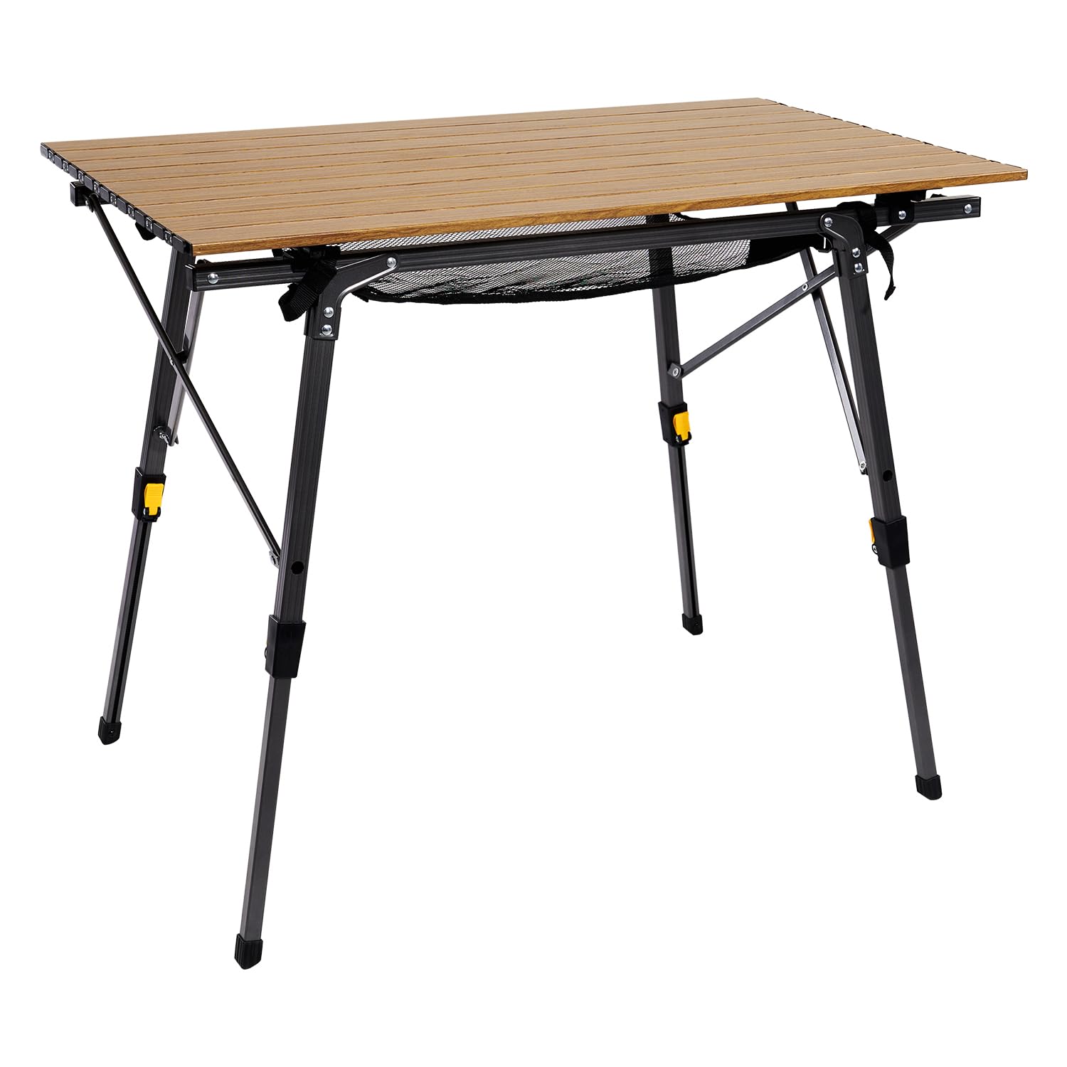 樂天商城 - 【送料無料】Timber Ridge アウトドアテーブル 折りたたみ 高さ調節 耐荷重30kg アルミ ロールテーブル 収納袋付き コンパクト キャンプ