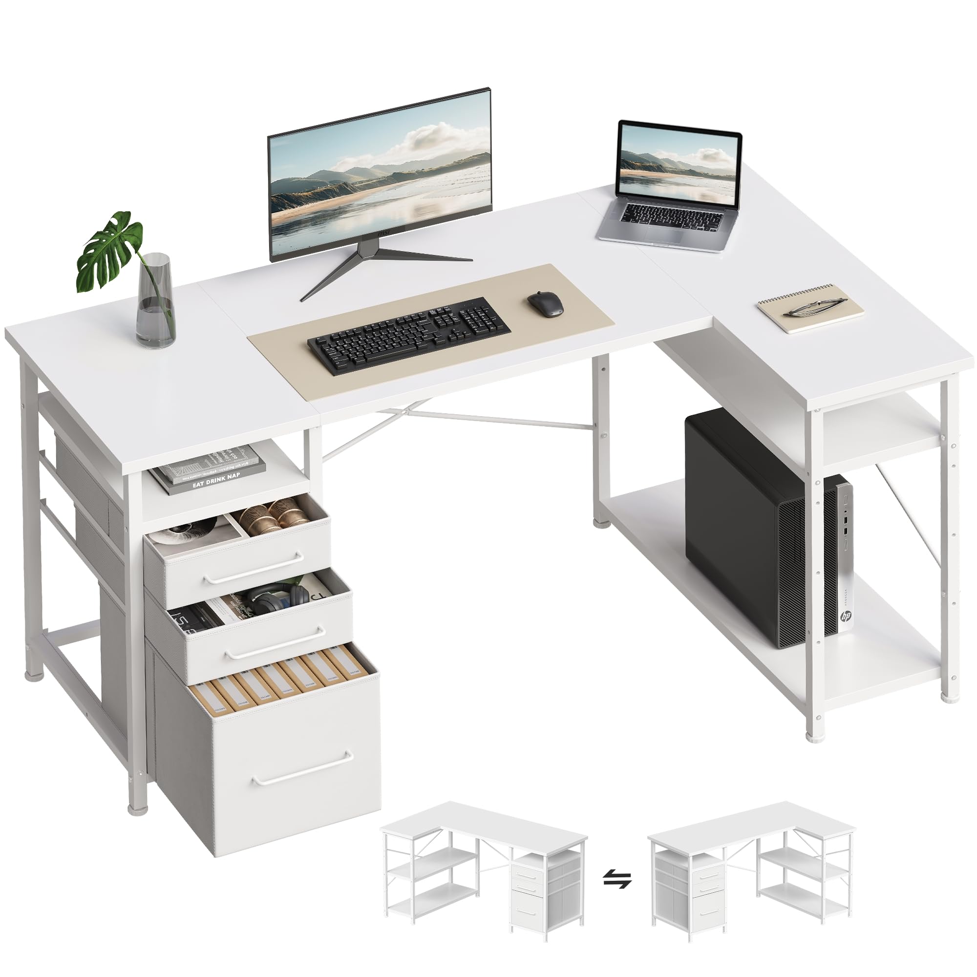 デスク 字 机 勉強机 学習机 右棚左�