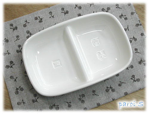 スタジオエム マルミツポテリ｜エアロポルト パルワ 小 皿 半磁器 おしゃれ かわいい カフェ 食器 日本製 2連 ワンプレート スタジオM interior-fine-10001813 インテリアショップ ファイン サンプル画像2