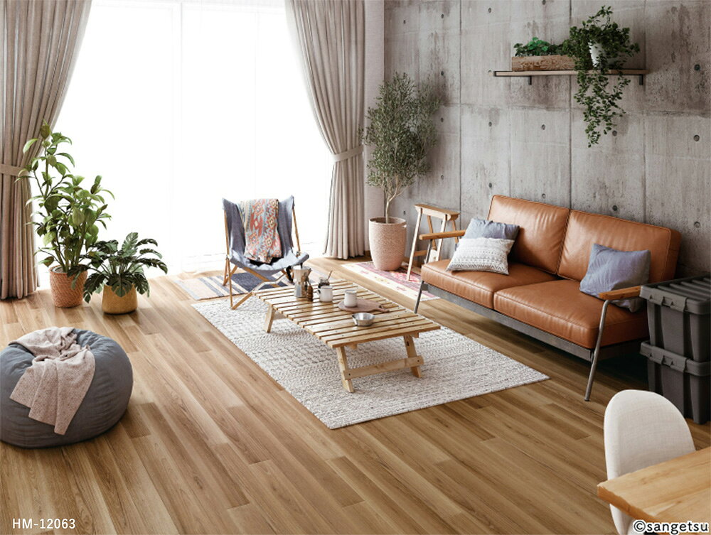 サンゲツ H-FLOOR 住宅用 クッションフロア HM-12062・HM-12063（ボタニカルチーク...
