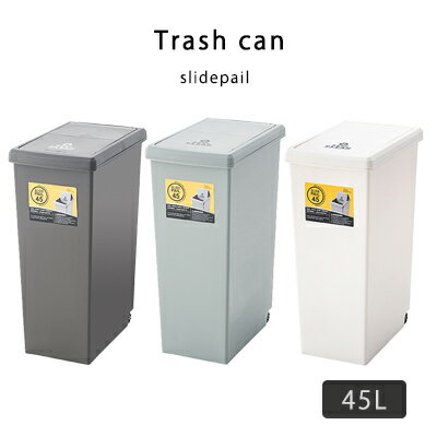 Rakuten - ダストボックス 45L ゴミ箱 ごみばこ トラッシュカン ごみ箱 グリーン ナチュラル 分別 おしゃれ 東屋 AZUMAYA 北欧 送料無料 アウトレット R&N / スライドペール 45L