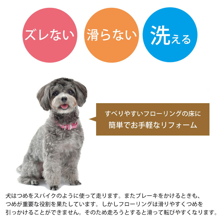 【在庫限り】ペット マット タイルカーペット 洗える 日本製 ずれない 滑り止め加工 ペット タイルマット リビング キッチン 子供部屋 パネルカーペット フロア 床 タイルマット 高齢犬 シニア 犬用 猫 ペット用品 アウトレット R&N / 吸着カーペット 同色9枚入り1パック interior-klein-10031992 outRe:to rugoo&Neore サンプル画像2