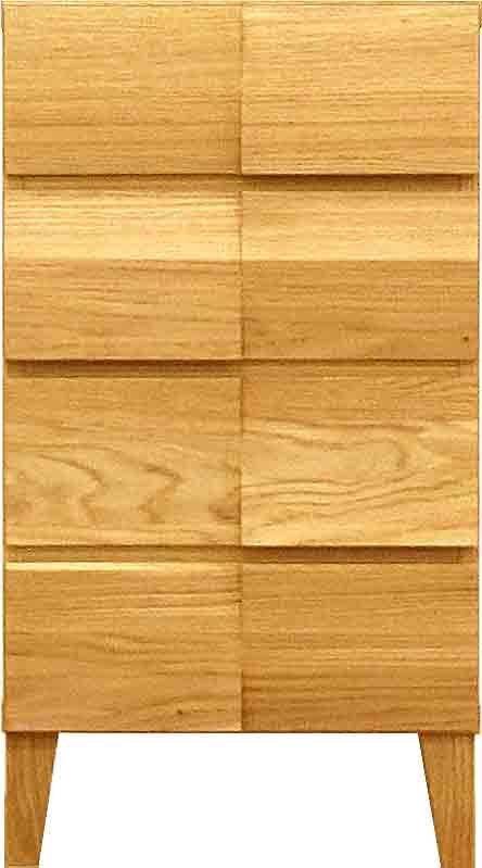 【国産】チェスト オーク 木製 天然木 無垢材 桐 ナチュラル 北欧 おしゃれ 日本製 完成品 リビング 脚付き 4段 幅40～幅50 タンス maruta 収納家具 インテリア家具 リビング収納 木目調 空間演出 インテリア性 便利 シンプルデザイン 北欧デザイン 省スペー