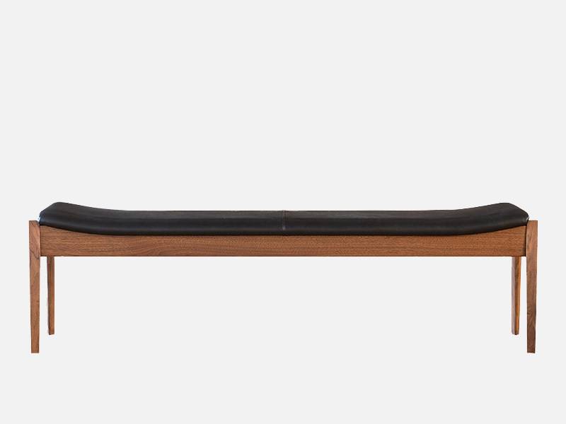 Koti 冨士ファニチア ウォールナット 北欧 日本製 ワイド2Pベンチ X02140F W1410 FUJI FURNITURE デザ..