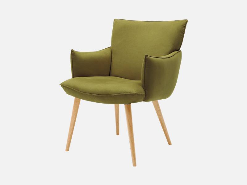 樂天商城 - アームチェア 冨士ファニチア Nova D04180A FUJI FURNITURE 国産 クッション エレガント かわいい ふかふか モコモコ 収納家具 インテリア家具 リビング収納 木目調 空間演出 インテリア性 便利 シンプルデザイン 幅広タイプ 北欧デザイン 省スペー