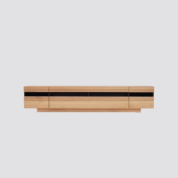 Low Board - テレビボード オーク 幅200 テレビ台 TVボード 無垢 モダン モデルルーム 天然木 ナチュラル モダン ローボード ホテルライク シンプル