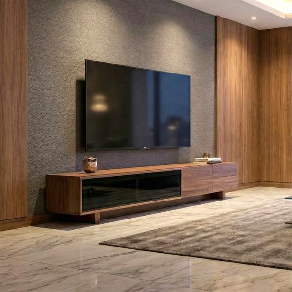 樂天商城 - テレビボード 幅200 おしゃれ 無垢 北欧 テレビ台 TV台 ローボード 天然木 ナチュラル シンプル 格子 ライン リモコン ホテルライク ガラス モダン