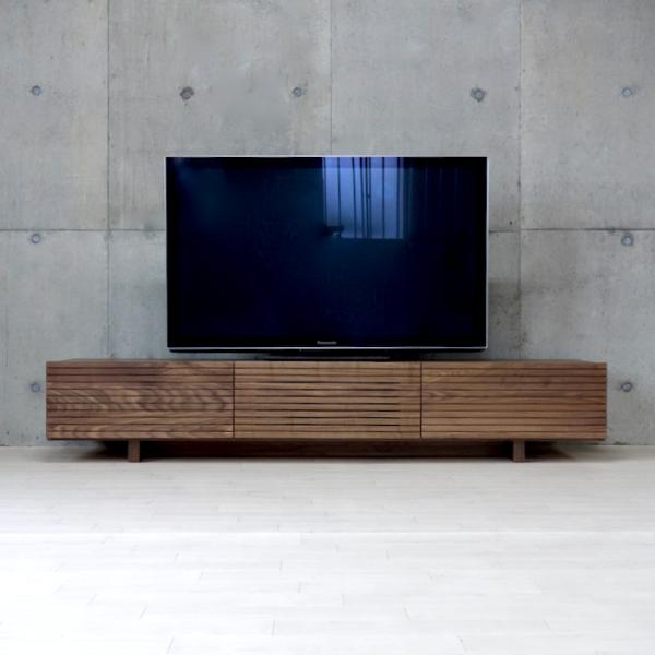 樂天商城 - テレビボード 200 ウォールナット 無垢 ナチュラル おしゃれ 北欧 幅200 テレビ台 TVボード オーク ロータイプ 天然木 木製 国産 収納 シンプル モダン 低い