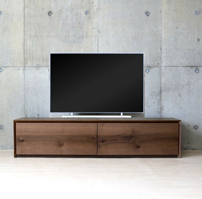 テレビボード 160 テレビ台 ウォールナット節あり 北欧 シンプル ガラス おしゃれ ナチュラル モダン 天然木 ダークブラウン 高級 天然木 幅160 奥行40 高さ35 日本製 国産 40型 45型 50型 40インチ 45インチ 職人 匠の技 和モダン