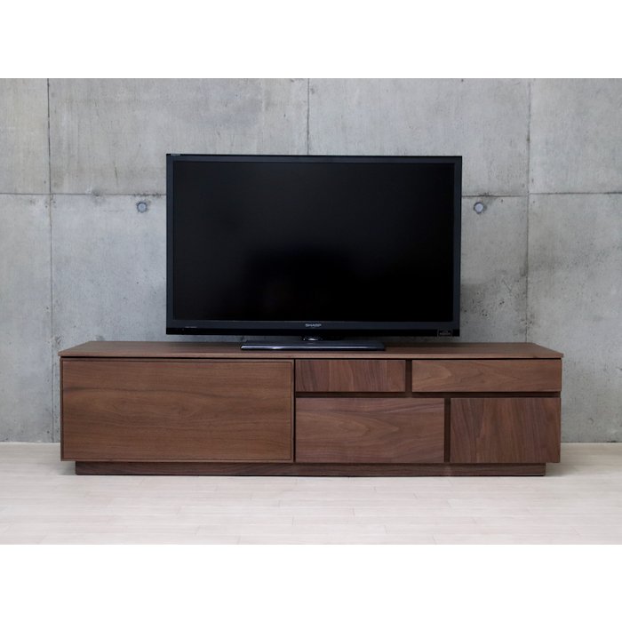 国産テレビボード 150 テレビ台 w1500 TVボード ウォールナット 突板 北欧 シンプル 和モダン おしゃれ ナチュラル 天然木 木製 引出し