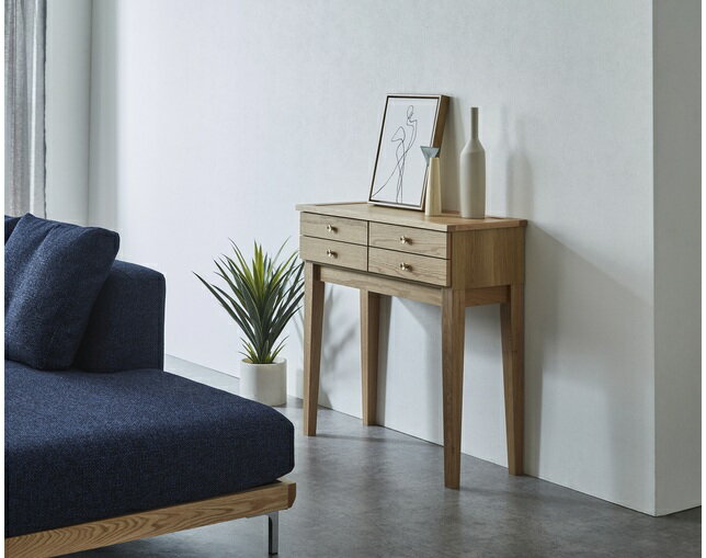 ■Mono -モノ- Mono-362 80コンソールテーブル　オーク ※ 商品画像には別サイズ・別仕様も使用されていることがあります 真鍮取手をあしらったコンソールテーブル 真鍮取手、天板構造を採用したコンソールテーブルです。リビング、玄...