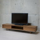 テレビボード ブラウン 茶色 TVボード ローボード 収納 AVラック 木製 天然木 木目 ベージュ おしゃれ 北欧 幅180 収納 脚付き(3)