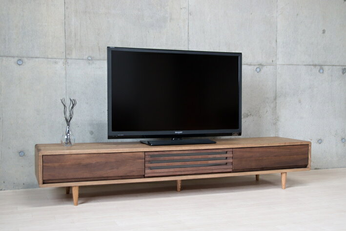 テレビ台 ロータイプ 無垢 180 匠デザインTVボード ロータイプ 180cm 北欧 ダーク ...