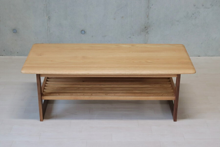 リビングテーブル 木製 棚付き 収納 センターテーブル 110cm 北欧 オーク ウォールナット ローテーブル 木製テーブル ナチュラル 幅110 高さ40cm おしゃれ モダン 天然木 完成品 格子 総無垢材 リビングテーブル 110 匠デザイン リビング 和室 和モダン