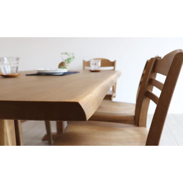 ダイニングテーブル 木製 無垢材 天然木 和モダン おしゃれ 180 和風 4人 6人 食卓テーブル 無垢テーブル 長方形 ブラウン 茶色 収納家具 インテリア家具 リビング収納 木目調 空間演出 インテリア性 便利 シンプルデザイン 幅広タイプ 省スペ 北欧デザイン 省スペ [2]