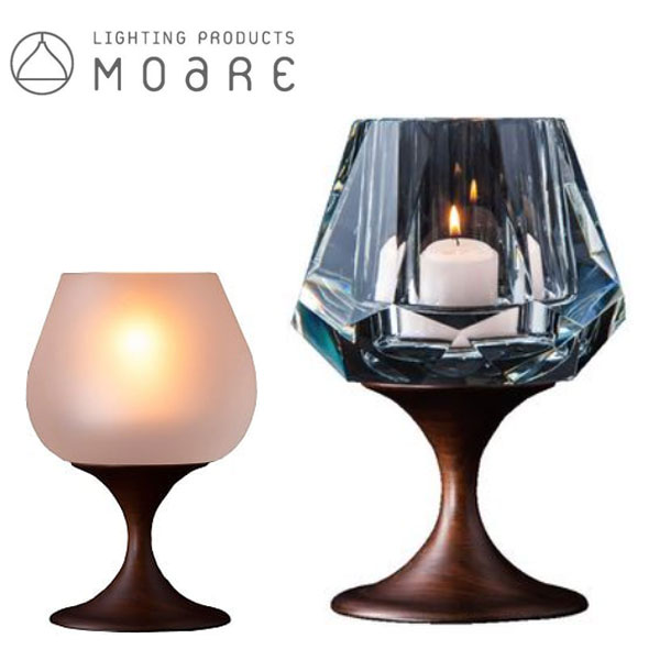 キャンドルホルダー ガラス テーブルランプ おしゃれ テーブルライト 北欧 卓上ランプ モダン 卓上ライト ウォールナット 日本製 国産 高級 柿下木材工業所 ...