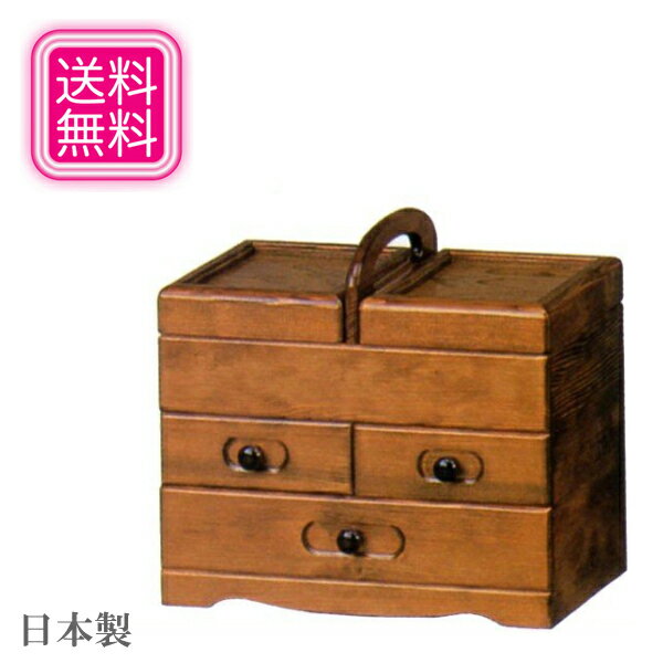 シンプルでおしゃれな木製の裁縫箱（ソーイングボックス）！長く愛用し 