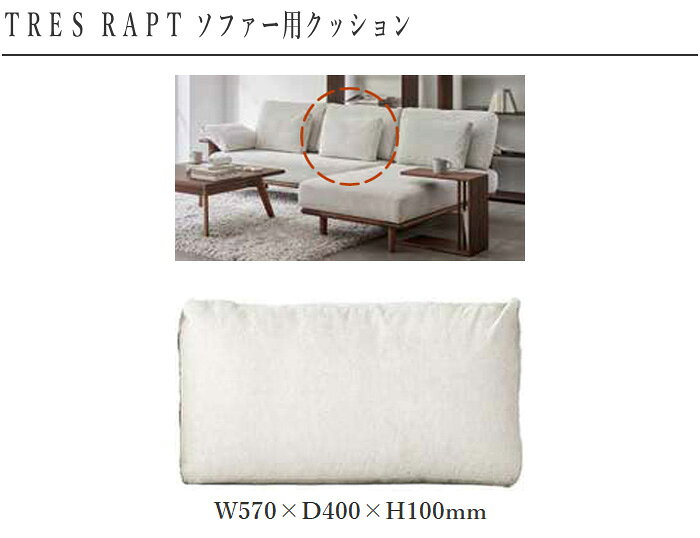【エントリーで全商品P14倍!】シラカワ トレスラプト TRES RAPT クッション おしゃれ ソファー用クッション 北欧 モダン レザー 本革 合成皮革 日本製 国産 高級 飛騨家具 shirakawa [3]